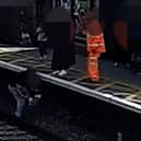 Boy, 3, is rescued from railway track by man at Newark Northgate Station.