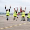 The group are ready to fly.