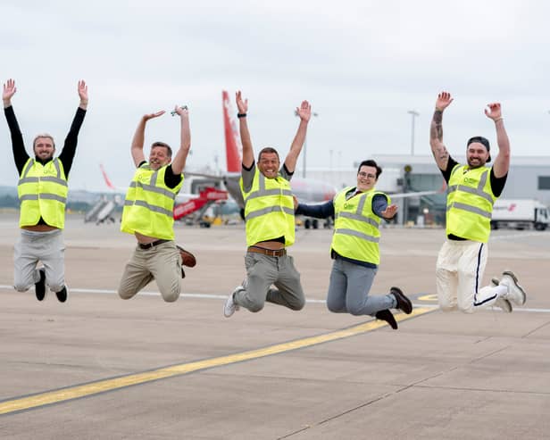 The group are ready to fly.