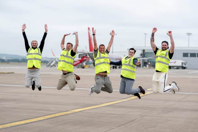 The group are ready to fly.