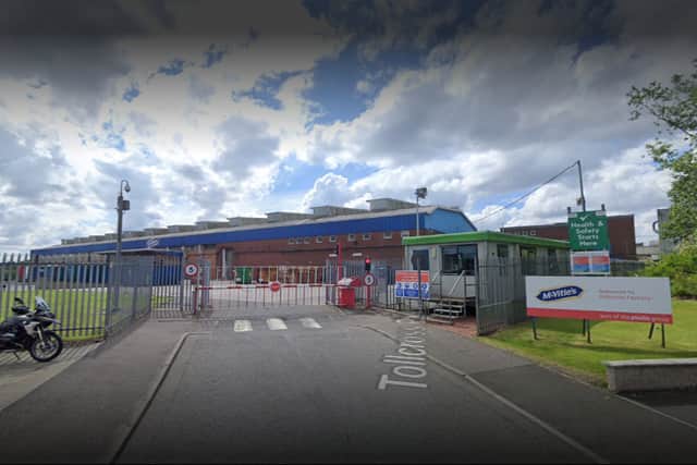 <p>The McVitie’s factory in Tollcross. Pic: Google.</p>