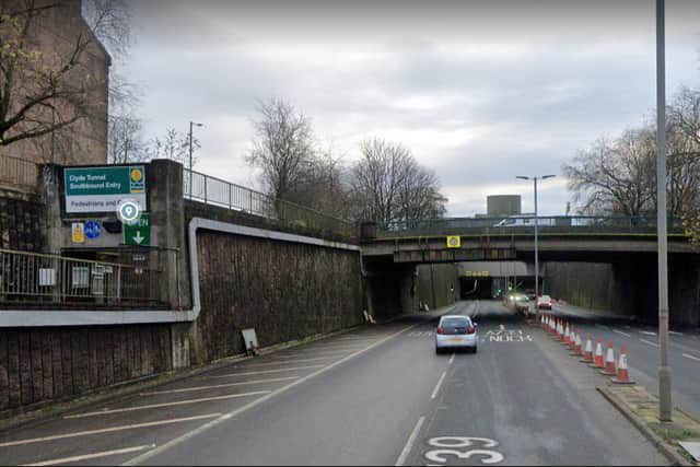 Parts of the Clyde Tunnel will be closed this week. Pic: Google Maps.