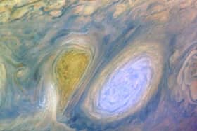 ‘If your telescope is really good, perhaps you’ll even make out the swirling clouds of Jupiter’s upper atmosphere’ (Photo: JPL/NASA/Getty Images