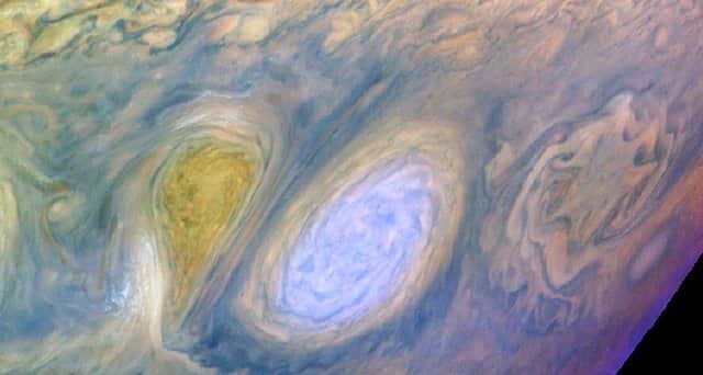 <p>‘If your telescope is really good, perhaps you’ll even make out the swirling clouds of Jupiter’s upper atmosphere’ (Photo: JPL/NASA/Getty Images</p>