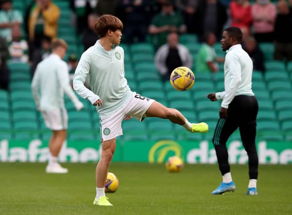 Kyogo Furuhashi of Celtic. (Photo by Ian MacNicol/Getty Images)