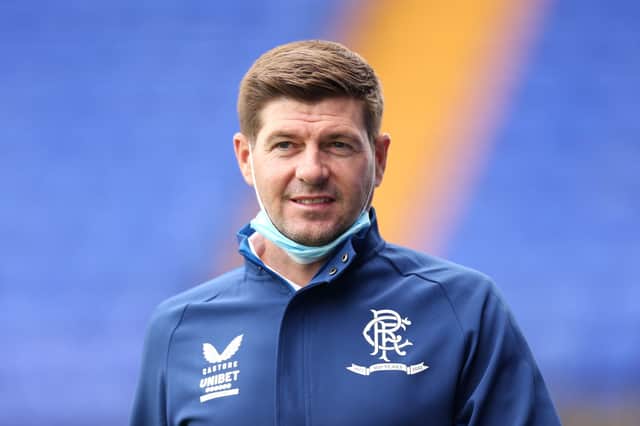 Steven Gerrard, Manager of Rangers. (Photo by Lewis Storey/Getty Images)