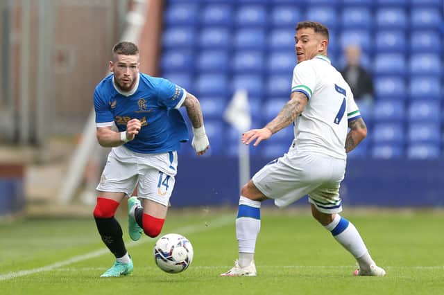 Ryan Kent of Rangers. (Photo by Lewis Storey/Getty Images)