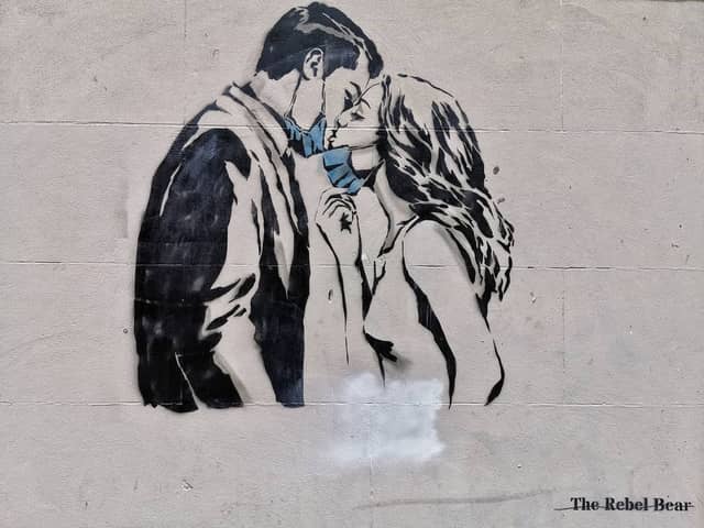 The Rebel Bear’s artwork cam be seen across the city.