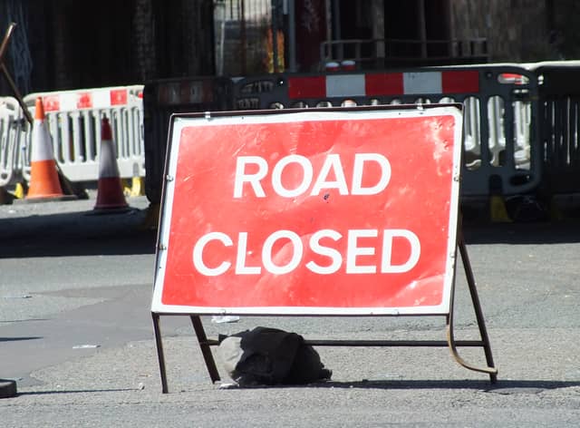 The carriageway will be closed for three nights. 