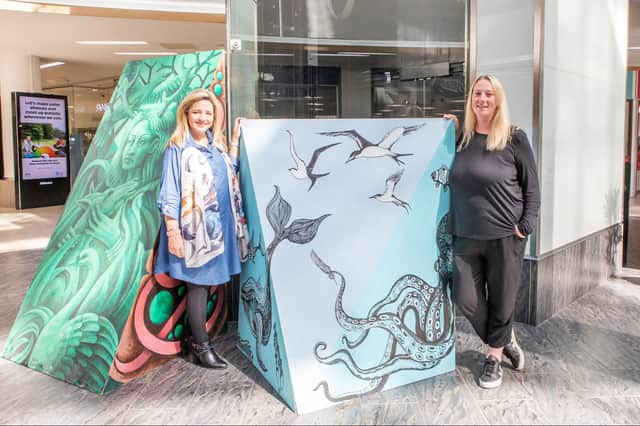 Anne Ledgerwood, centre director for St Enoch Centre (leftt) and Sara Thomson, founder of The Leith Collective.