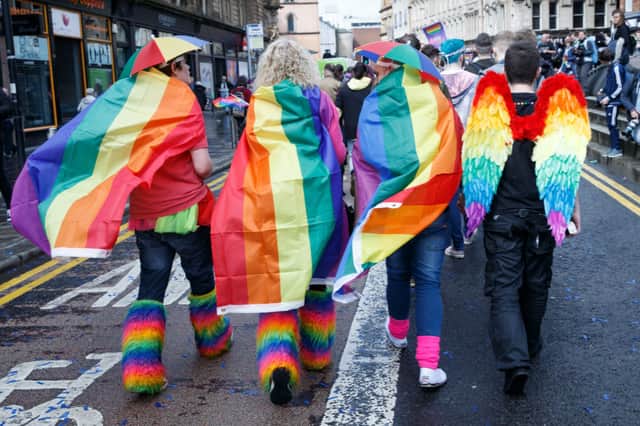 Glasgow’s Pride march is this weekend. Pic: Robert Perry/Getty Images.