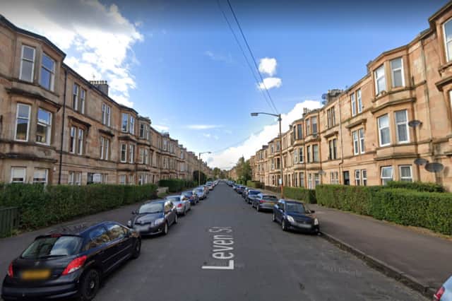 A survey was carried out on 120 tenements bounded by Nithsdale Road, Darnley Street, St Andrews Road and Shields Road in January 2020.