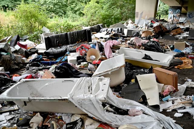 Councillors want tougher penalties for people caught fly-tipping. Pic: Jeff J Mitchell/Getty Images.