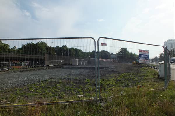 The site of the takeaway development next to Thornwood roundabout.