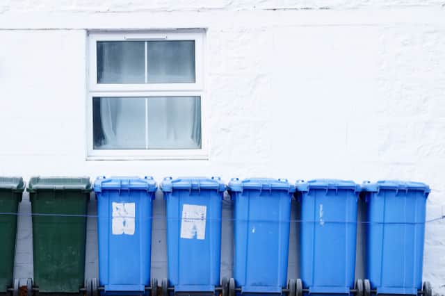 There is extra demand for blue bins in Glasgow.