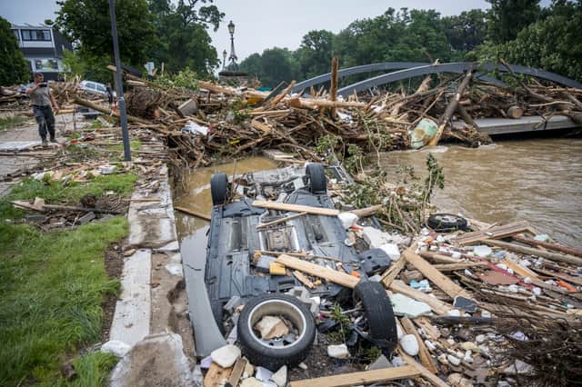 Climate change has caused extreme weather events in 2021, such as the fatal flooding seen in Germany in July (image: Getty Images)