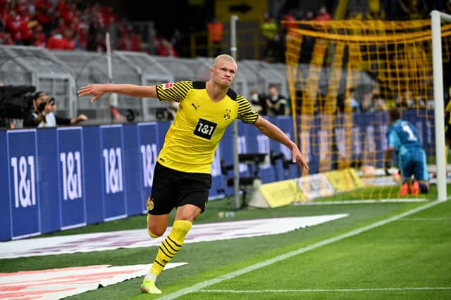 Borussia Dortmund’s Erling Haaland. Picture: NA FASSBENDER/AFP via Getty Images