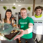 From left: Gillian McIntyre, owner at Mayze; Stewart McGown, ecoeats co-founder and CTO; and Phillip Housley, ecoeats co-founder and CEO