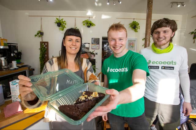From left: Gillian McIntyre, owner at Mayze; Stewart McGown, ecoeats co-founder and CTO; and Phillip Housley, ecoeats co-founder and CEO