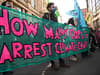 COP26: Protest outside JP Morgan office blocks Glasgow city centre road 
