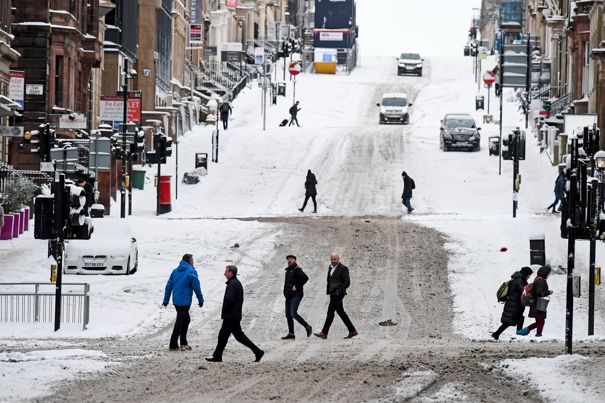 Weather experts say it could snow in Glasgow on this date in November