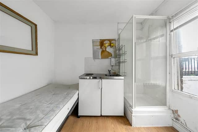 The studio flat on Colville Road, Notting Hill. Credit: RightMove/Douglas&Gordon