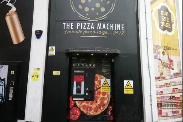 The pizza vending machine in Merchant City.