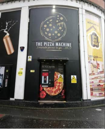 The pizza vending machine in Merchant City.