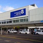 The terminal building at Glasgow Airport