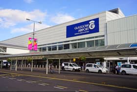 Ukrainian refugees have bene met with an un-manned welcome desk at Glasgow Airport. 