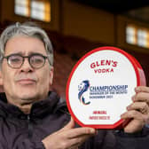 Partick Thistle F.C. manager Ian McCall presented with the Glen’s Manager of the Month award for November.