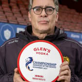Partick Thistle F.C. manager Ian McCall presented with the Glen’s Manager of the Month award for November