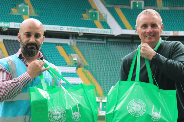 Food packages were donated earlier this year