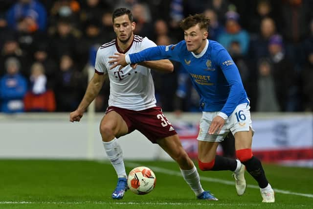 Nathan Patterson in action for Rangers. Picture: PAUL ELLIS/POOL/AFP via Getty Images