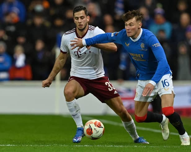 Nathan Patterson in action for Rangers. Picture: PAUL ELLIS/POOL/AFP via Getty Images