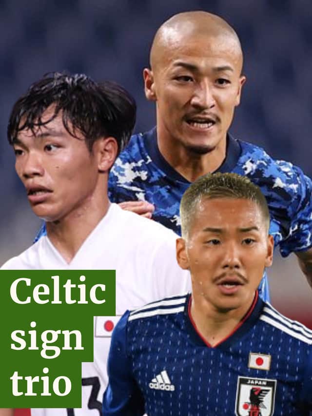 Celtic have signed three players from the Japanese J-League