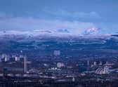 WXCharts is forecasting heavy snowfall in Glasgow next week.