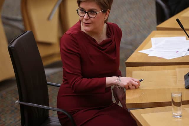 Nicola Sturgeon has confirmed that caps on crowds at large outdoor public events will be lifted from Monday. (Credit: Getty)