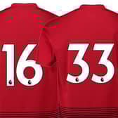 Which squad numbers are available for new Rangers and Celtic signings in the January transfer window?