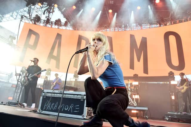 Hayley Williams of Paramore performs onstage in California (Photo: Alberto E. Rodriguez/Getty Images for CBS Radio Inc.)