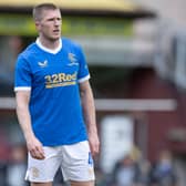John Lundstram of Rangers during the Cinch Scottish Premiership match between Dundee United at Tannadice 