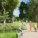 Plans for the new park in Bridgeton.