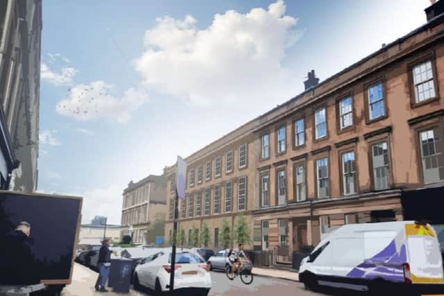 Plans for the Finnieston flats.