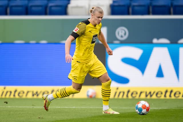 Erling Haaland could be a summer target for United. Credit: Getty.