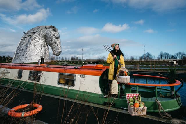 A Dandelion ‘floating garden’ will tour the Forth and Clyde and Union canal network. Picture: Andrew Cawley