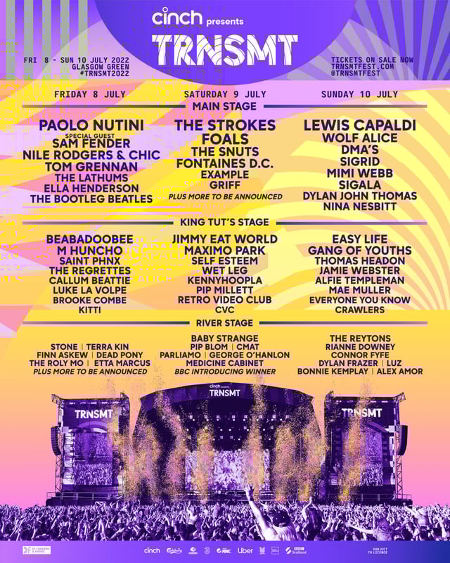 Three Rivers Festival 2022 Schedule Trnsmt 2022: Dates, How To Get Tickets, And Line Up Of Glasgow Music  Festival - Including Paolo Nutini | Glasgowworld
