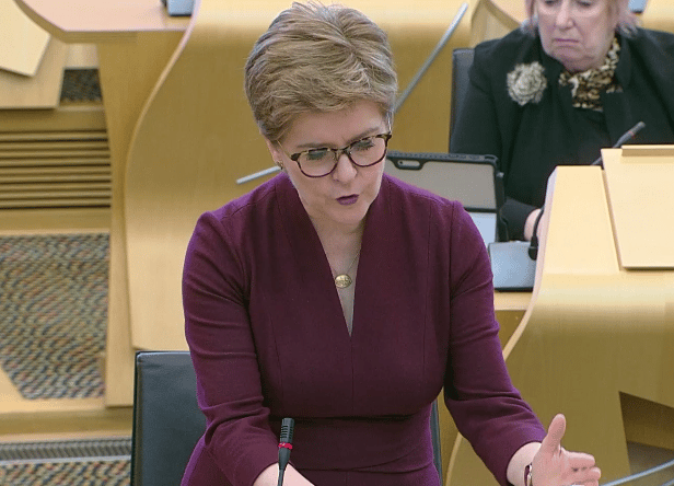 Nicola Sturgeon has announced the lifting of covid restrictions  from March 21 (Holyrood) 