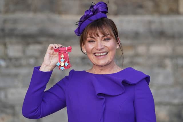 Lorraine Kelly is a Scottish journalist and television presenter. She currently hosts a self-titled breakfast show on ITV