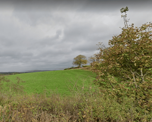 The site, north of Summerston, where the initial 500 homes would have been built.