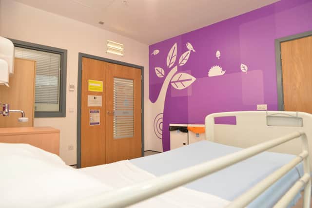 One of the rooms inside the refurbished ward.
